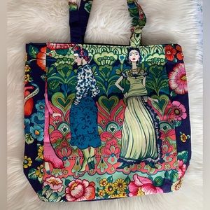 SOLD Frida Kahlo Large Tote Handmade 15”x 17”x 5”